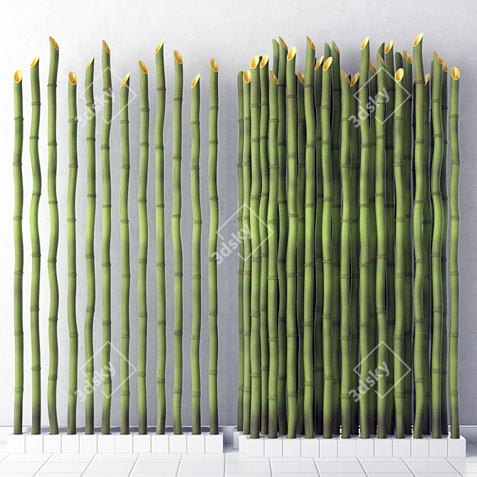 Bamboo Bliss: Natural Home Decor 3D model image 1