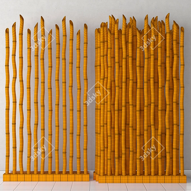 Bamboo Bliss: Natural Home Decor 3D model image 3