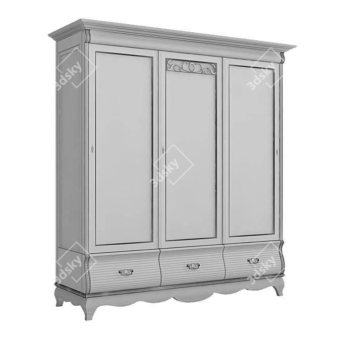 Antique Showcase: Madeira Interstyle 3D model image 3