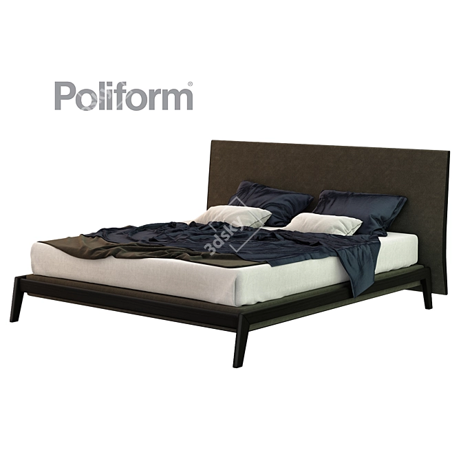 Ipanema Poliform Bed 3D model image 1