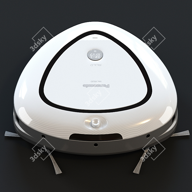 Panasonic RULO White Robot Vacuum 3D model image 3