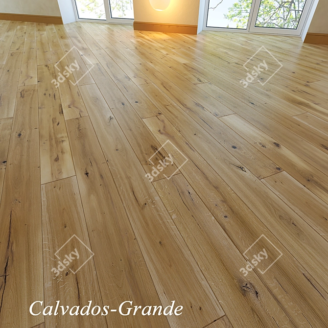 Vintage Oak Flooring Collection: Barlinek 3D model image 3