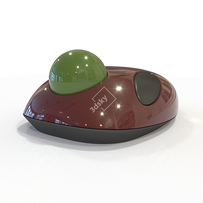 3D Printed Trackball 3D model image 1