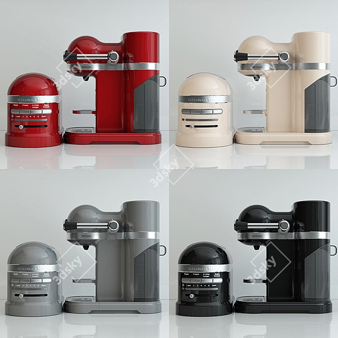 KitchenAid Artisan Coffee Maker & Toaster 3D model image 2