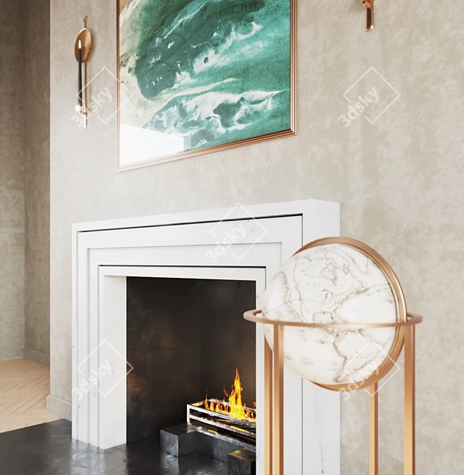 Title: Chesney's Ealing Fireplace - Stylish Décor for Your Home 3D model image 2