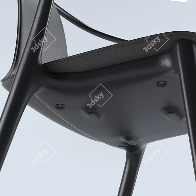 Sleek Vitra Belleville Chairs 3D model image 2