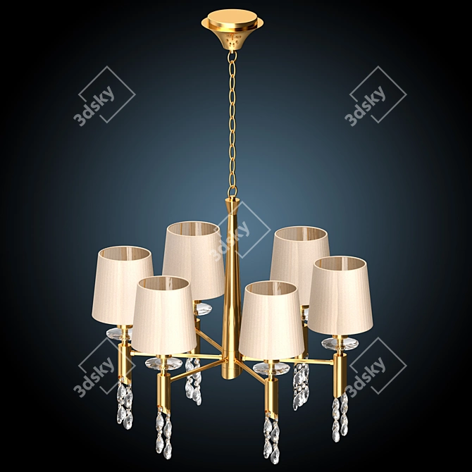 Elegant Tiffany Lighting Collection 3D model image 2