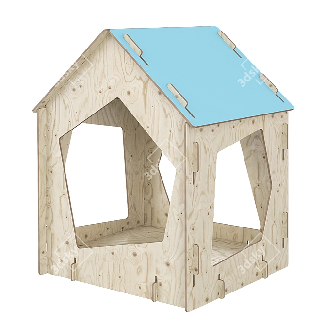 Designer Plywood Children's Lodge | muna.pro 3D model image 1