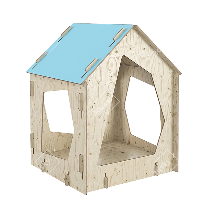 Designer Plywood Children's Lodge | muna.pro 3D model image 2