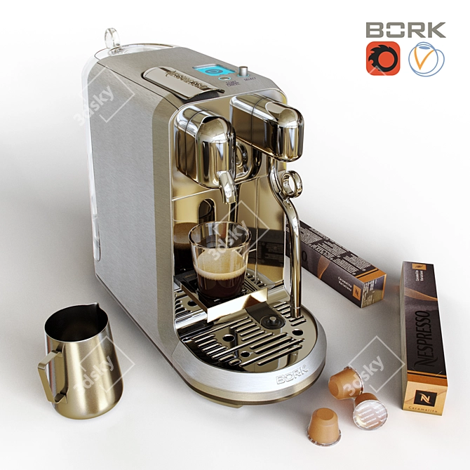 BORK C830 Creatista Plus: Superior Capsule Coffee Machine 3D model image 1