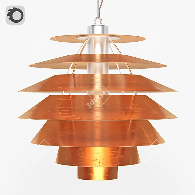  Modern OMEGA Lamp: Illuminating Elegance 3D model image 1