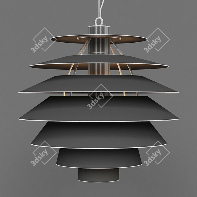  Modern OMEGA Lamp: Illuminating Elegance 3D model image 2