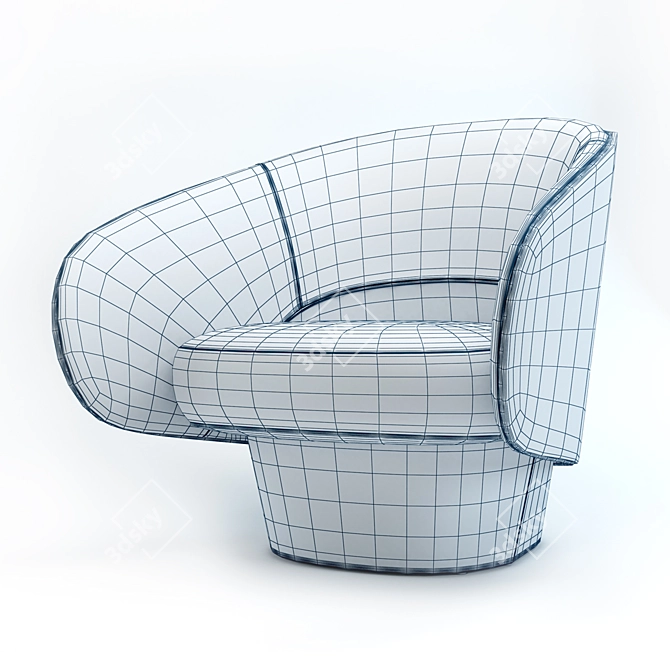 ROC Armchair: German Quality 3D model image 3