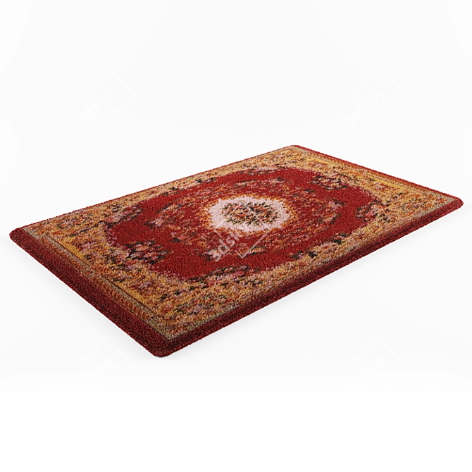 Traditional Patterned Carpet - 3D Render 3D model image 1