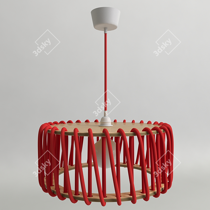 Vintage 17th & 14th Century Chandelier 3D model image 1