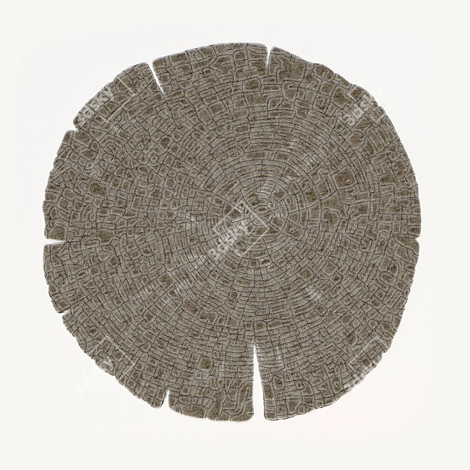 Wooden Forest Rug 3D model image 1