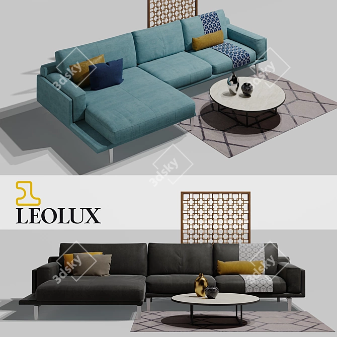 LEOLUX Bellice Sofa Set 3D model image 2