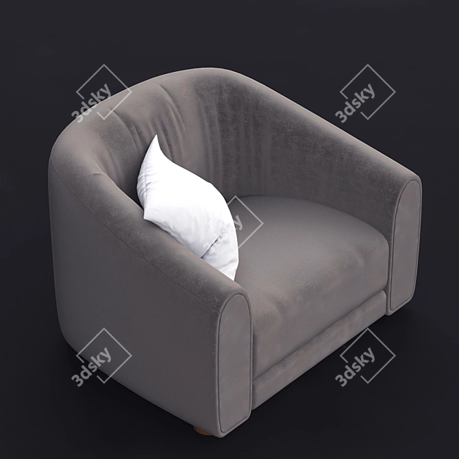 Modern Sofa and Table Set 3D model image 3