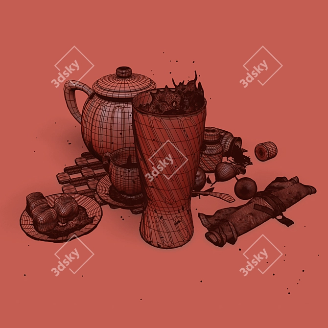 Lemon Fresh Tea Blend 3D model image 3