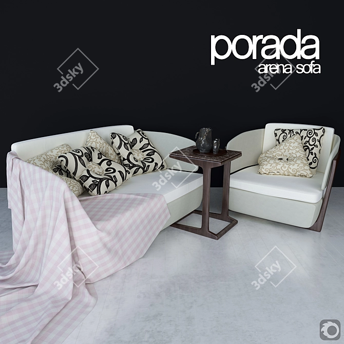 Porada Arena Sofa Set 3D model image 1