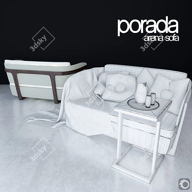 Porada Arena Sofa Set 3D model image 3