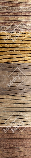 Wooden Panel Collection 3D model image 2