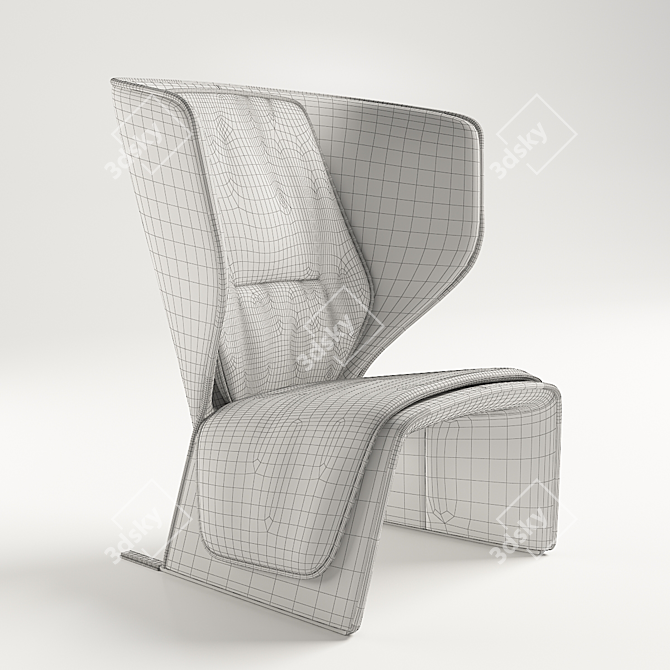 Modern Cassina 570 Gender Swivel Chair 3D model image 2