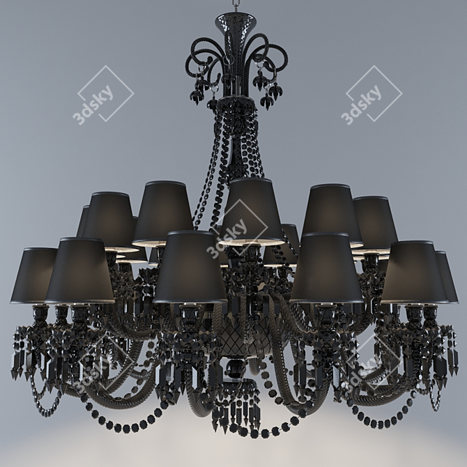 Elegant Fendi CASA Chandelier 3D model image 1