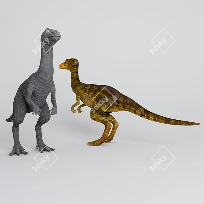 Raptor Trinket: Fierce Prehistoric Dinosaur 3D model image 2