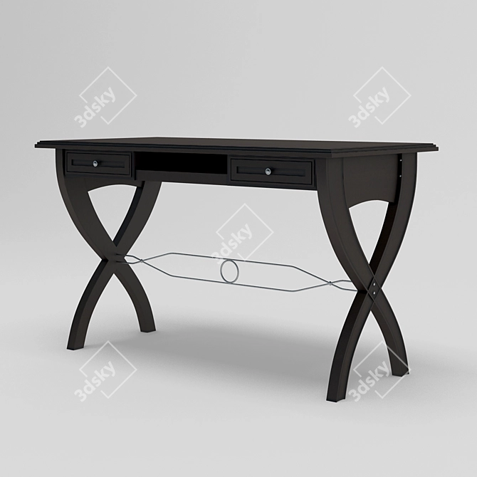 Sleek Console Replica 3D model image 1