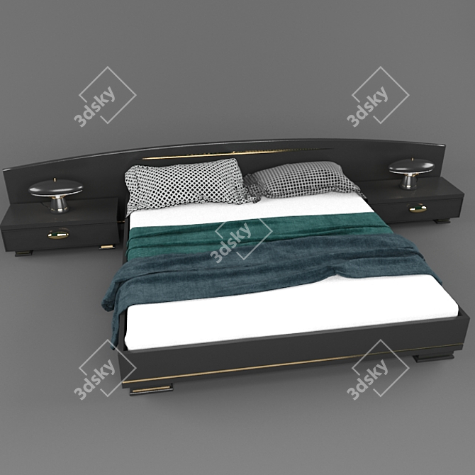 Enchanting Dreams Bed 3D model image 1