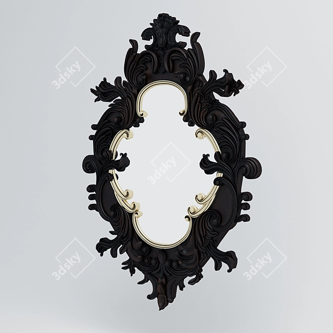 Sleek Photo-Inspired Mirror 3D model image 1