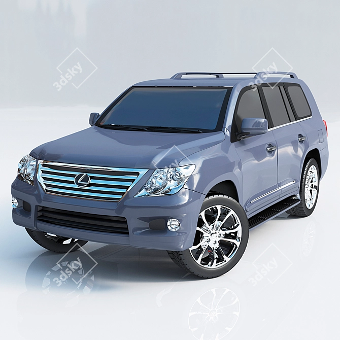 Luxurious Powerhouse: Lexus LX 570 3D model image 3