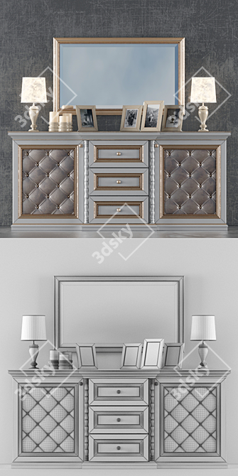 Spacious Chest for Perfect Living Room 3D model image 2