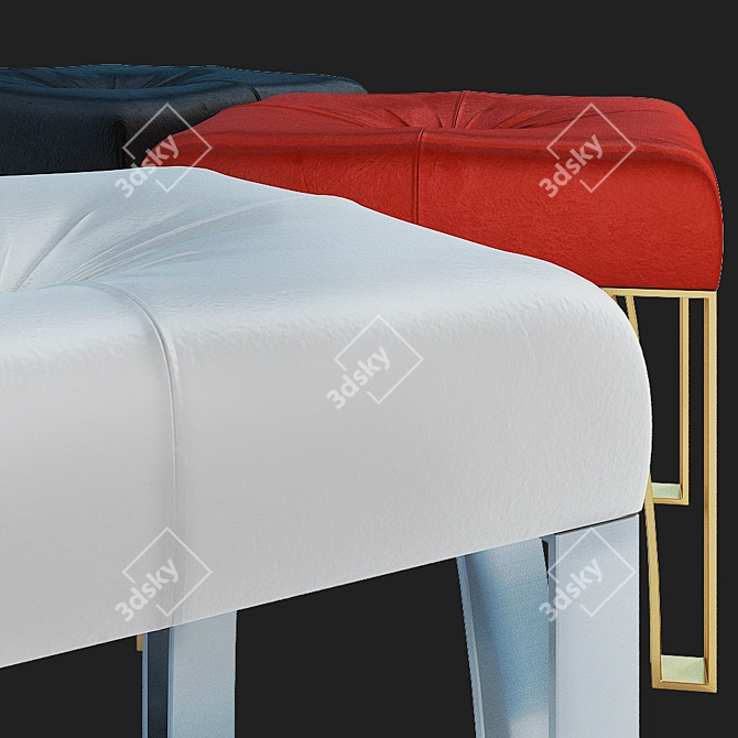 OASIS PANCHETTA DAPHNE: Versatile Luxury Ottoman 3D model image 3