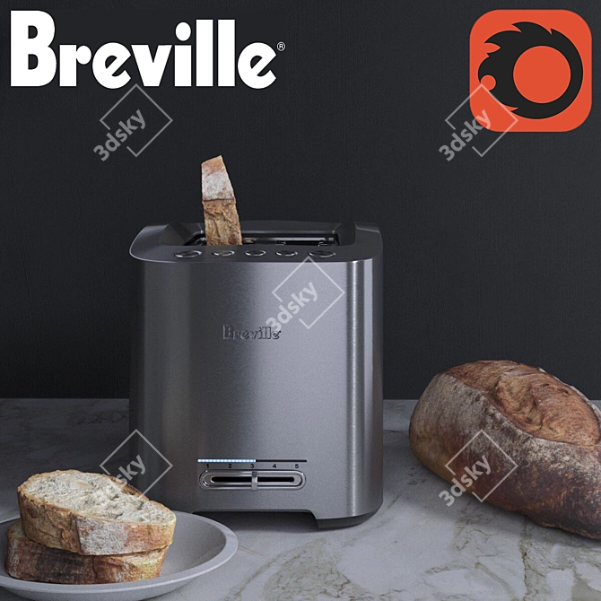 Breville Toaster: Perfectly Toasted Bread 3D model image 1