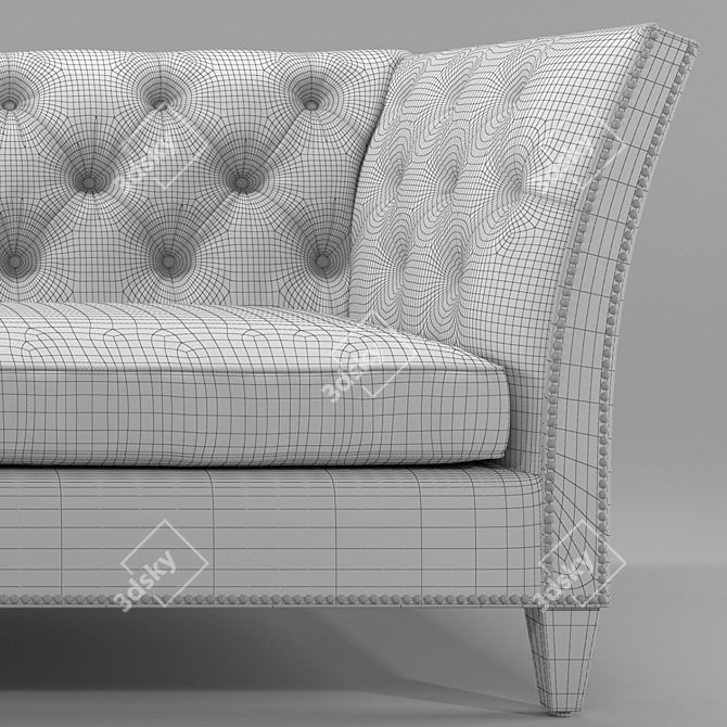 Elegant and Stylish Ethan Allen Sofa 3D model image 3