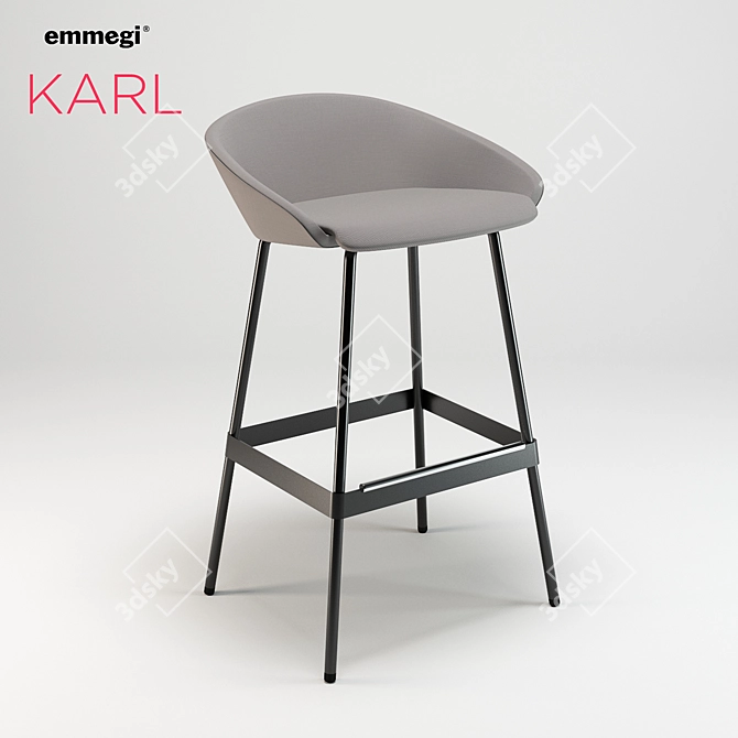 Karl Stool: Versatile Design for Any Environment 3D model image 1