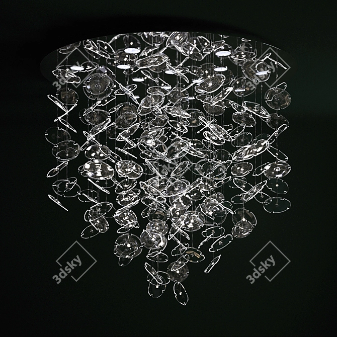 Exquisite Barovier & Toso Chandelier 3D model image 1