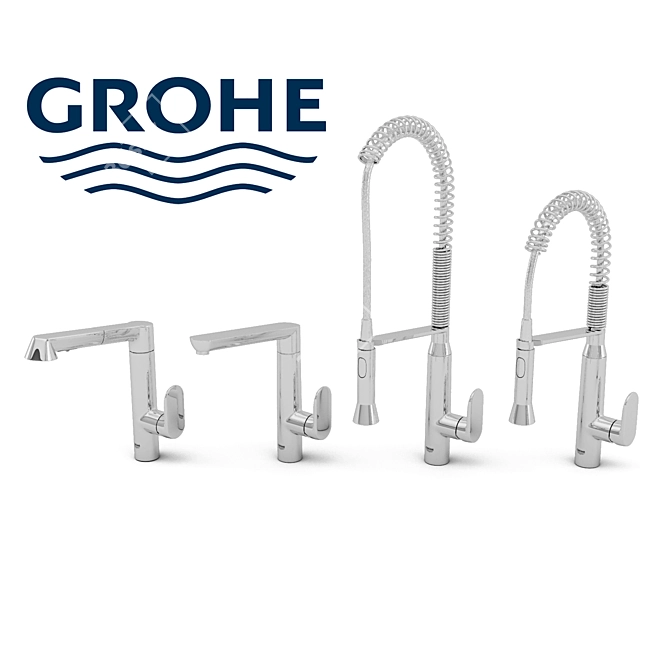 GROHE K7 Kitchen Faucets Collection 3D model image 1