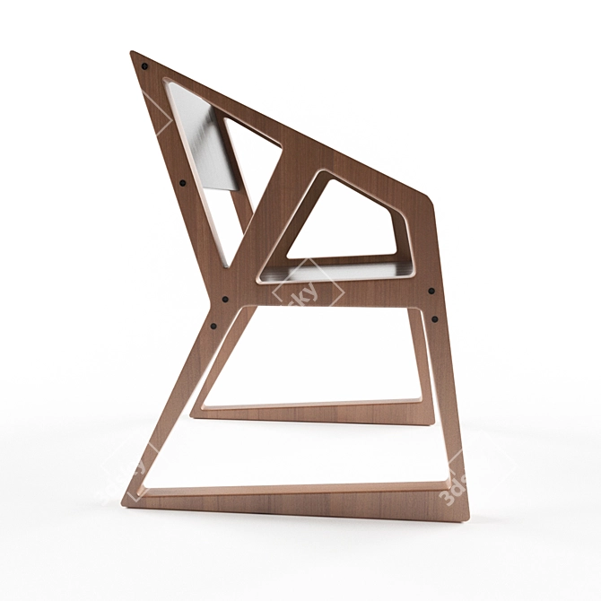 Urban Loft Style Chair 3D model image 2