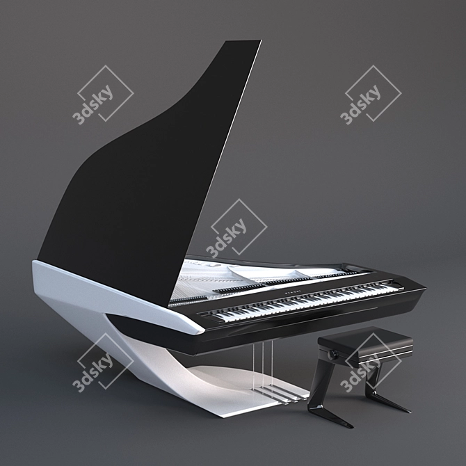 Peugeot Royal Grand Piano 3D model image 1