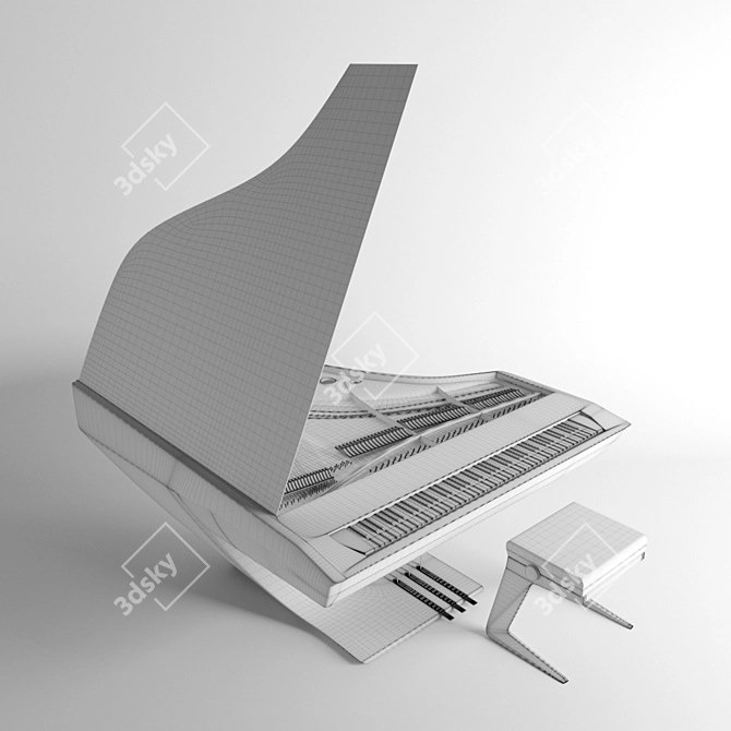 Peugeot Royal Grand Piano 3D model image 3