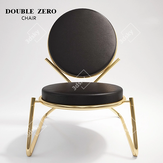 Sleek Circle Chair by Moroso 3D model image 1