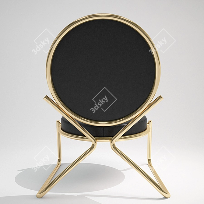 Sleek Circle Chair by Moroso 3D model image 2