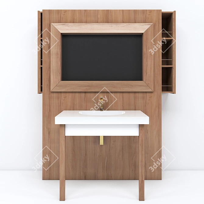 Kerasan Bentley Bathroom Furniture 3D model image 1