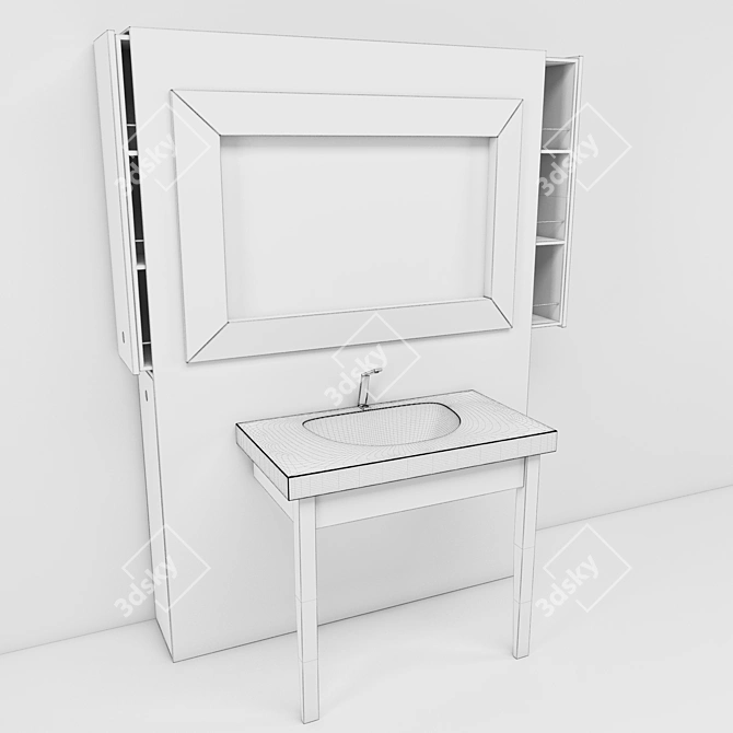 Kerasan Bentley Bathroom Furniture 3D model image 2