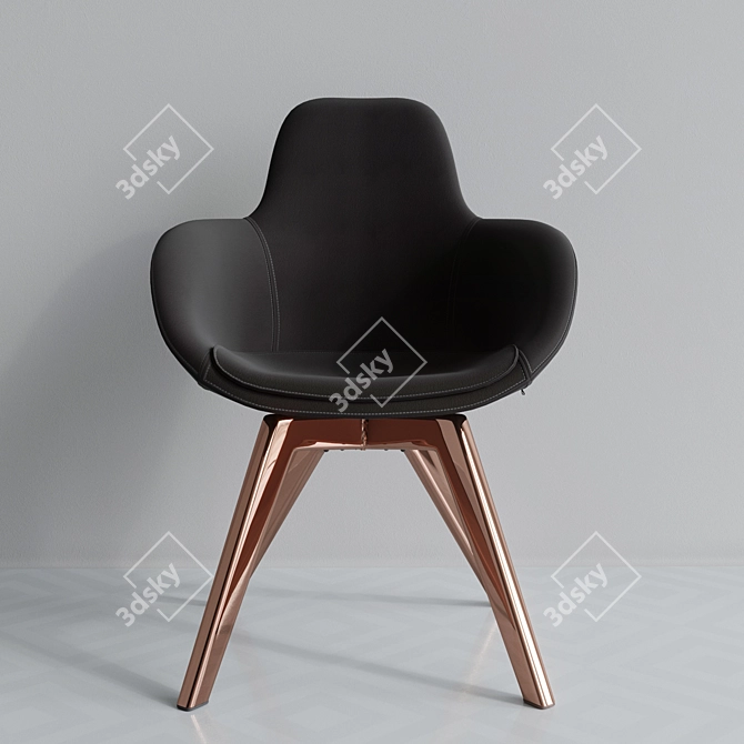 Tom Dixon Copper Set - Chair, Pendant, Table 3D model image 2