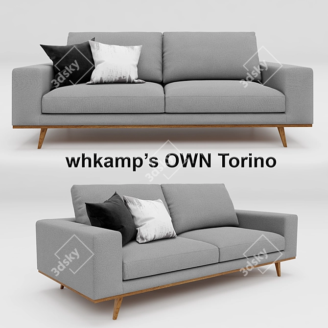 Whkamp's Torino Sofa 3D model image 1