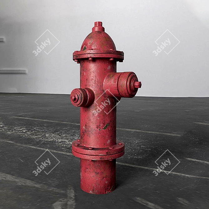 Artistic Fire Hydrant in 2K Texture 3D model image 1